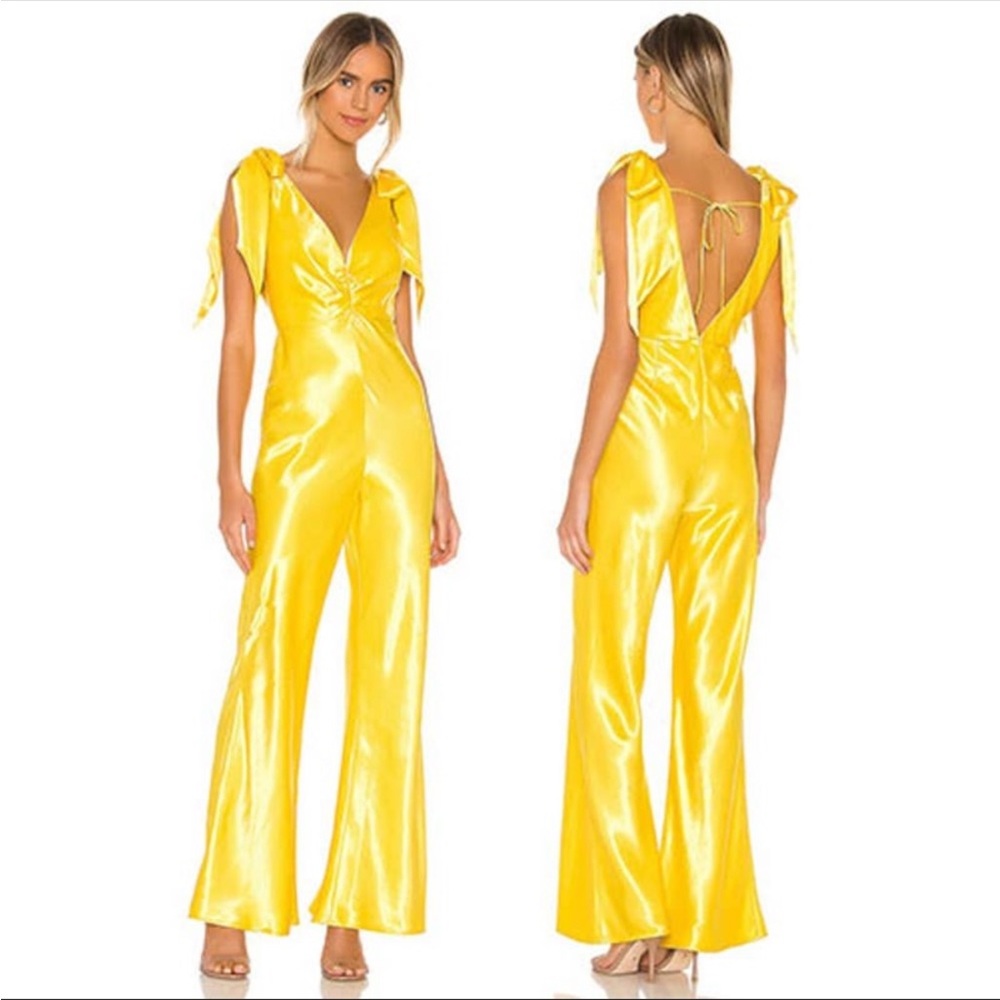 Lovers + Friends Penmar Jumpsuit Yellow Small NWOT
